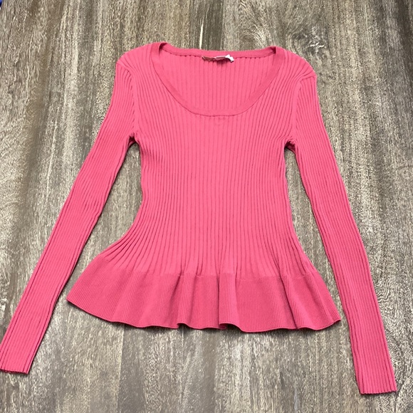 NWOT Boston Proper Scoop Neck
Long Sleeves Peplum Waist - Picture 3 of 8